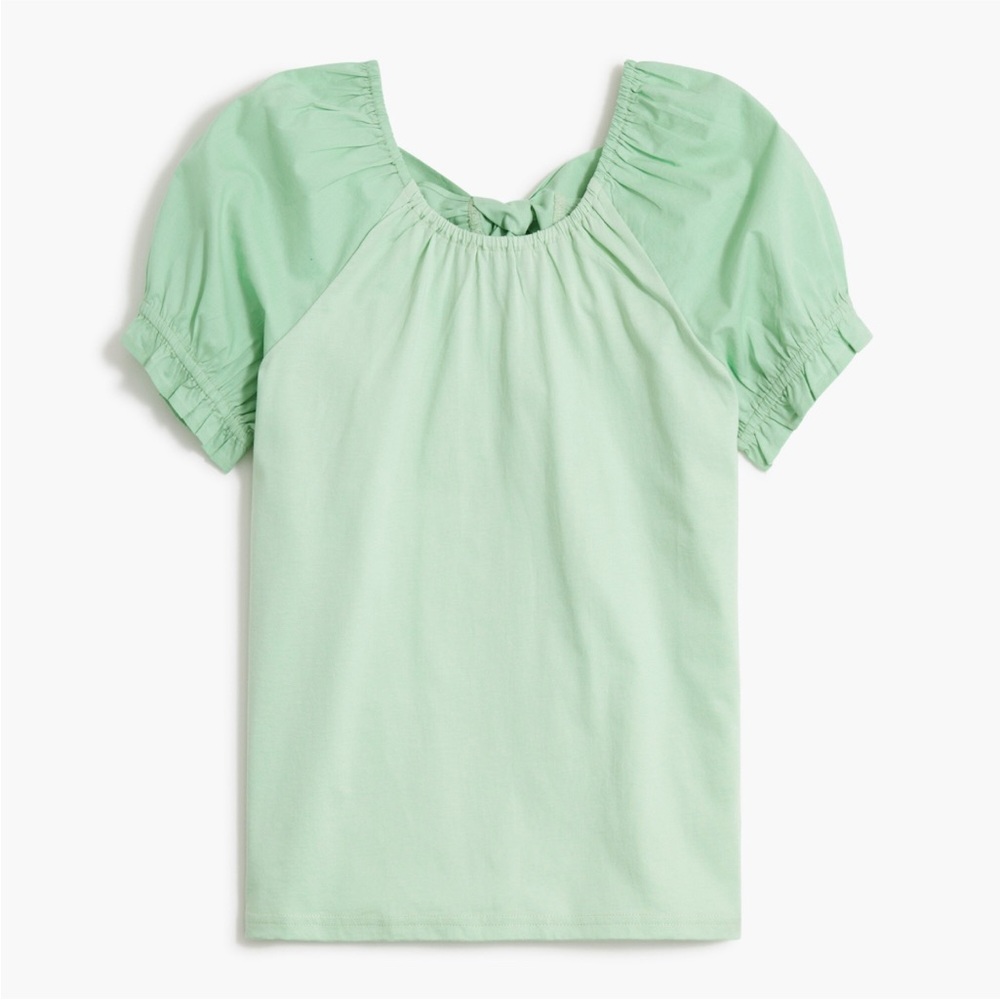 ‼️S O L D‼️J.Crew Tie-back Puff Sleeve Top *NWT